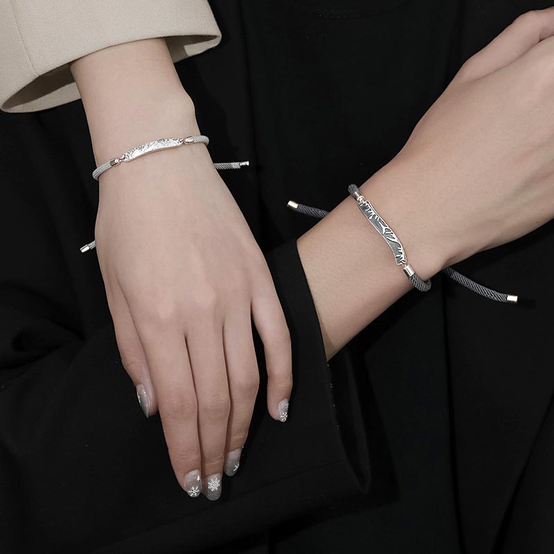 Ocean Trees Couple Promise Bracelets Set