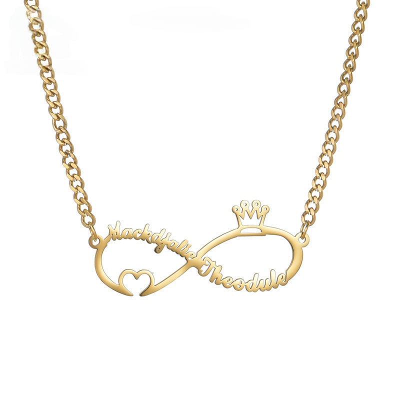 Infinity Pendant Personal Name Necklace