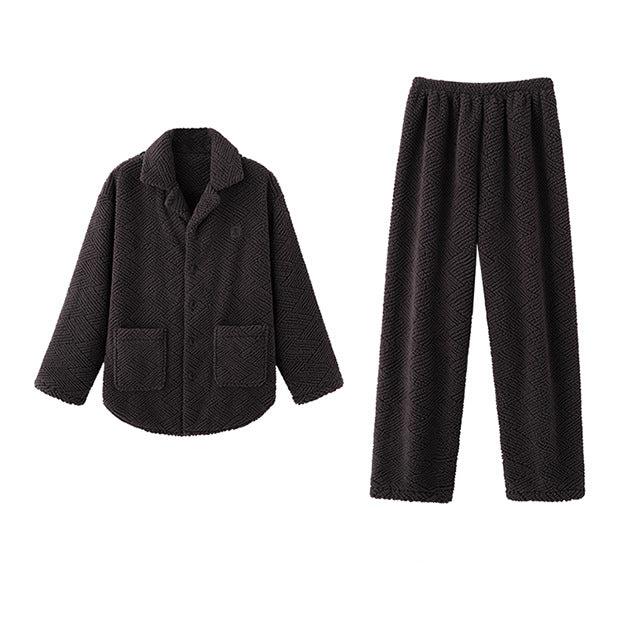 4-Piece Flannel Matching Winter Pajamas for Couples