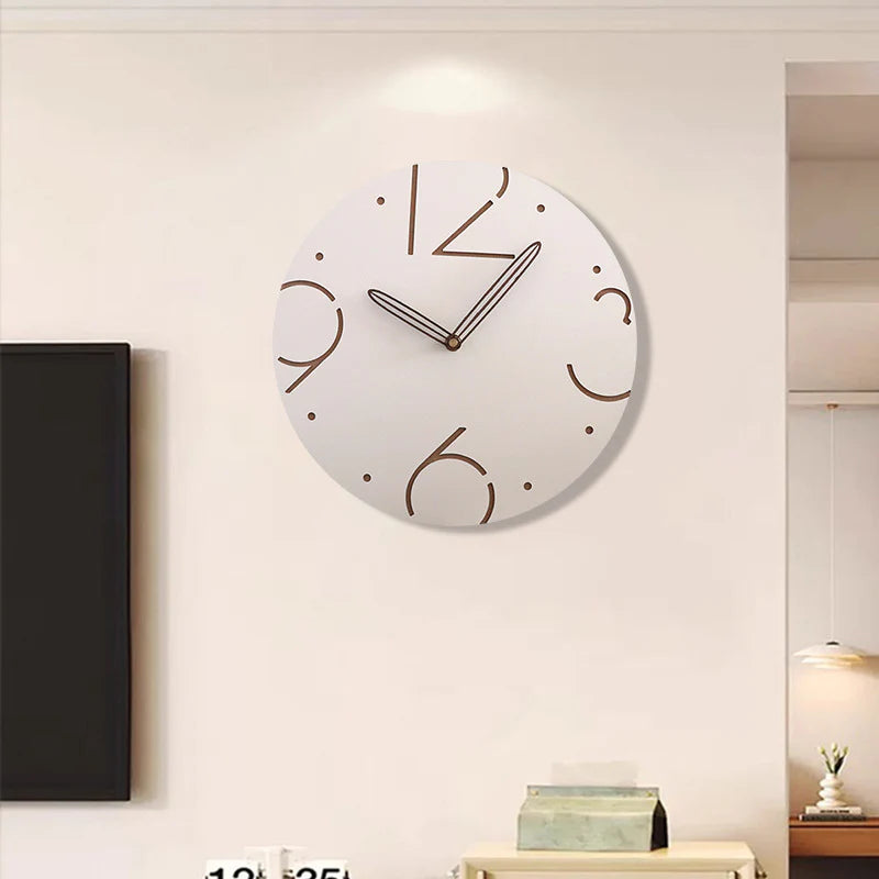Big Numbers Circular Wall Décor Clock