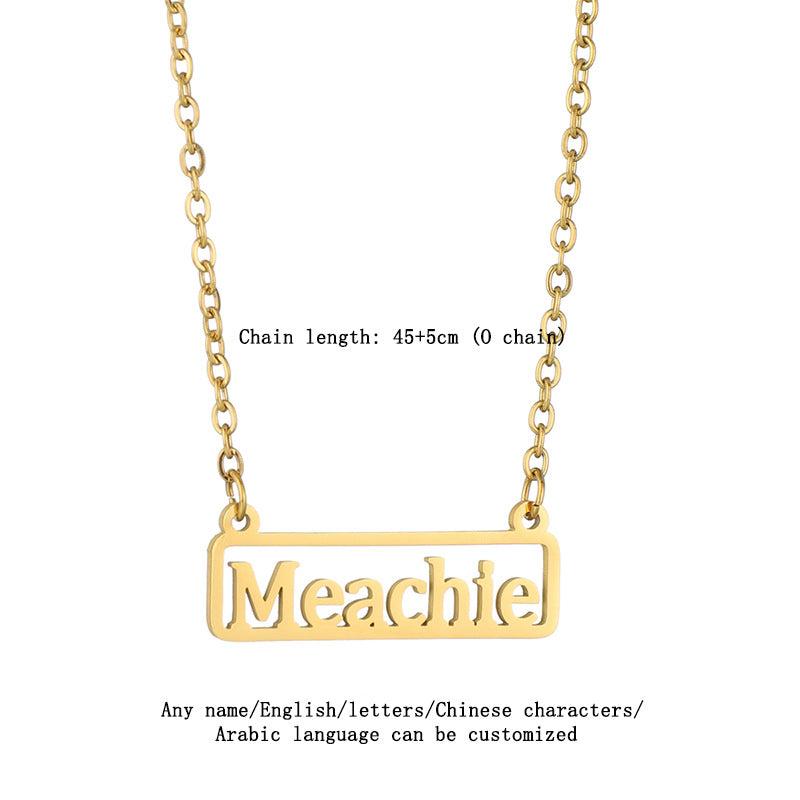 Personal Name Pendant Necklace