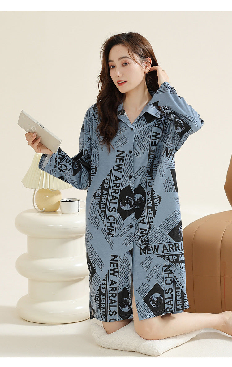 Gullei™ Long Shirt Fashion Nightdress Organic Cotton