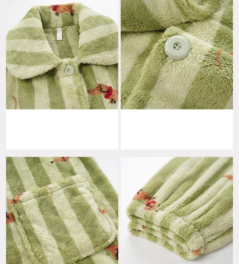 Matching Winter Pajamas for Couples - 100% Thickened Polyester