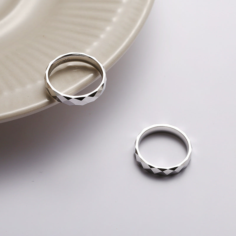 Personalized Name Couple Engagement Rings Set