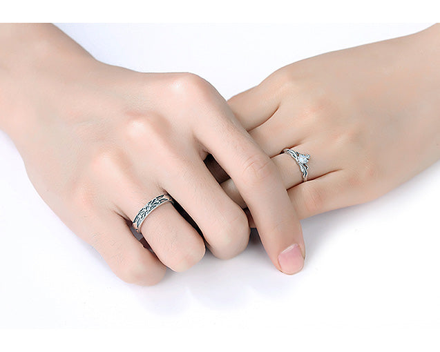 Personalized Men and Women Anniversary Rings Gift