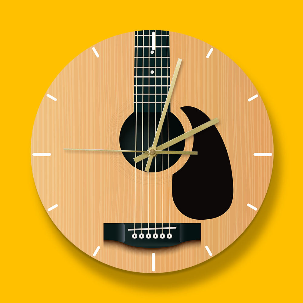 Wall Deco Clock Gift for Guitarist