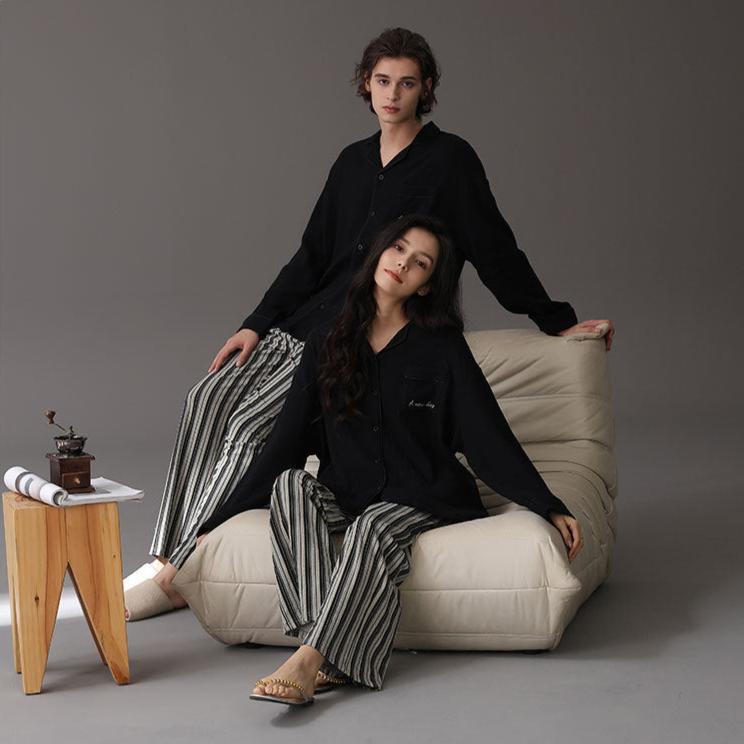 Premium Cotton Modern Cozy Couples Pajamas Set