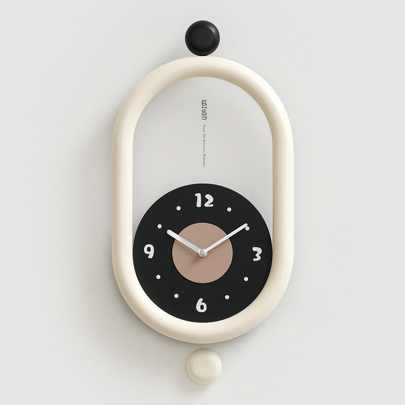 Long Minimalist Pendulum Analog Wall Clock