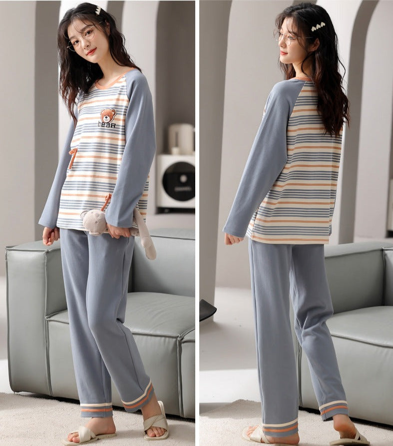 Matching Bear Couple PJs and Loungewear Set 100% Cotton