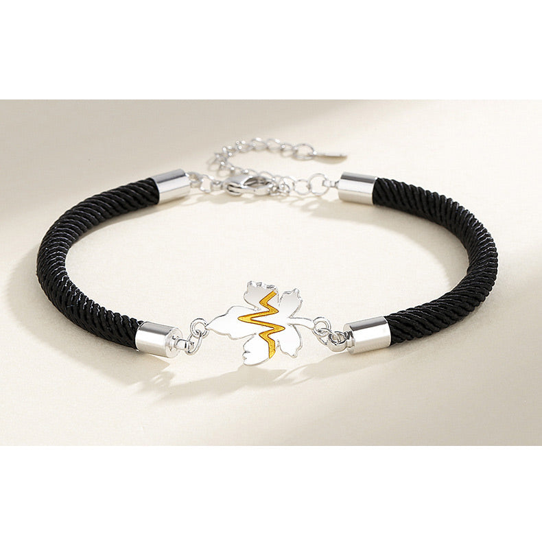 Heartbeat Charms Bracelets for Him and Her