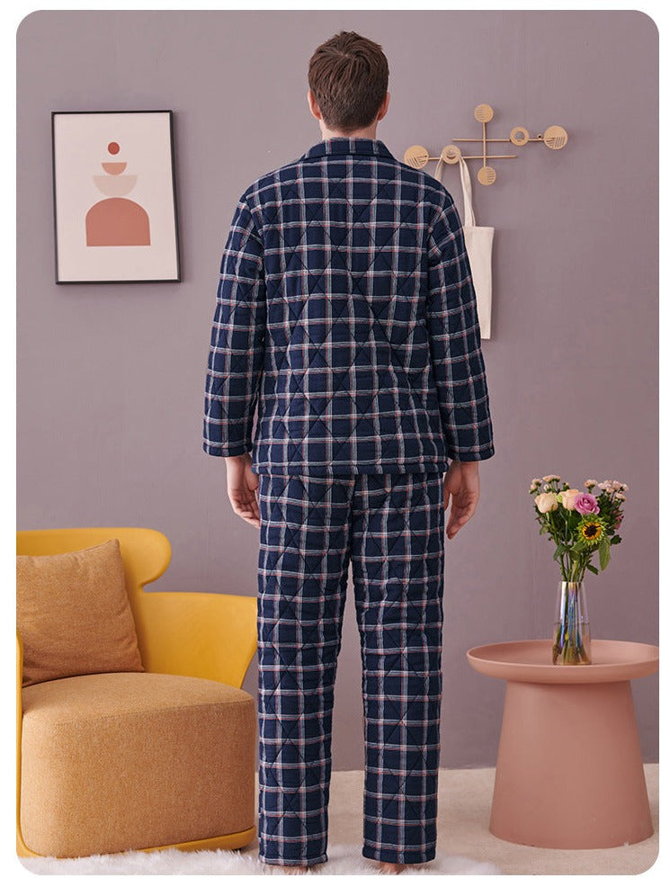 Matching Thick Flannel Winter Nightdress for Couples