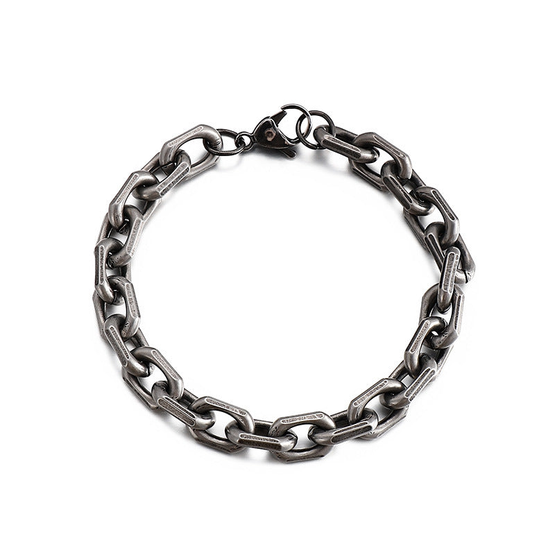 Mens Chunky Link Chain Bracelet 20cm
