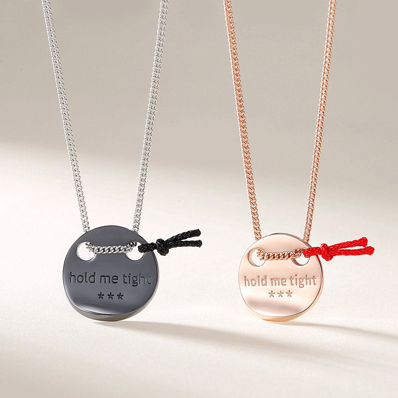 Hold Me Tight Coin Couple Necklaces Set for 2