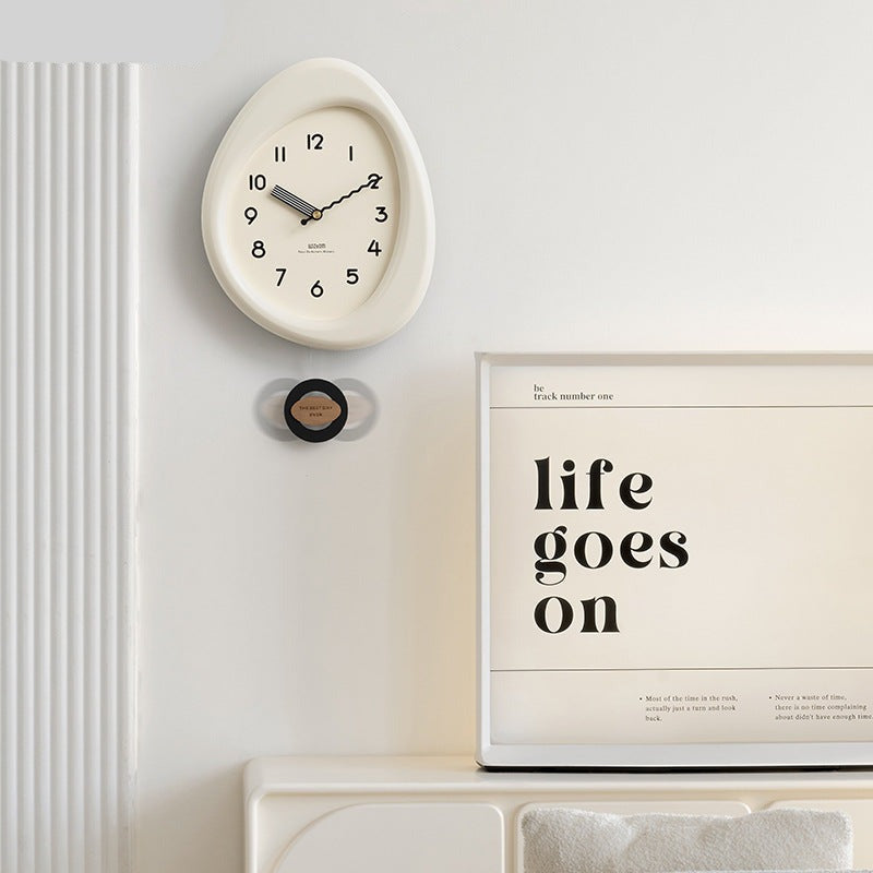Odd Shaped Pendulum Analog Wall Clock