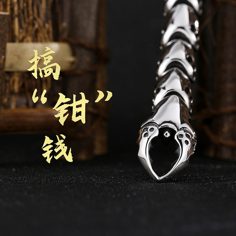 Custom Scorpion Claw Mens Bracelet 22cm