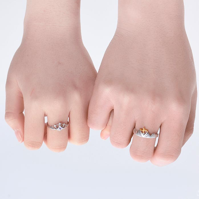 Custom Crown Matching Wedding Bands