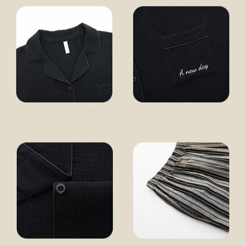 Premium Cotton Modern Cozy Couples Pajamas Set