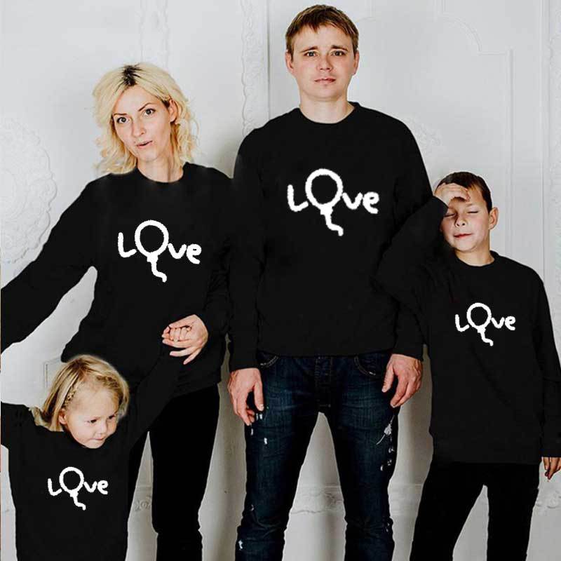Matching Family Holiday Sweatshirts Set of 4