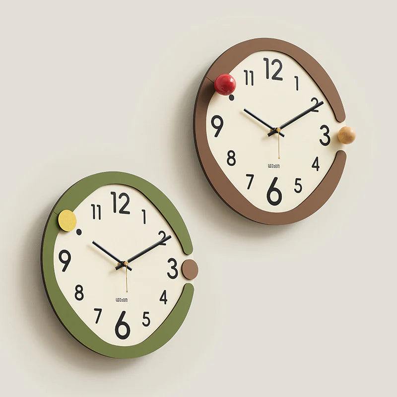 Minimalistic Nordic Wall Décor Silent Clock – Elegant and Quiet Design