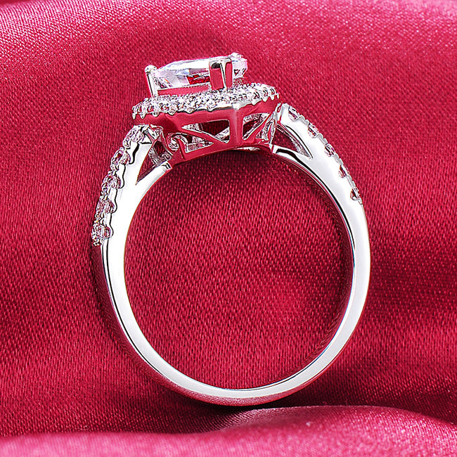 0.6 Carat Heart Lab Diamond Women Ring