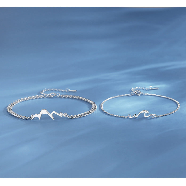 Ocean Mountain Charm Bff Bracelets Set