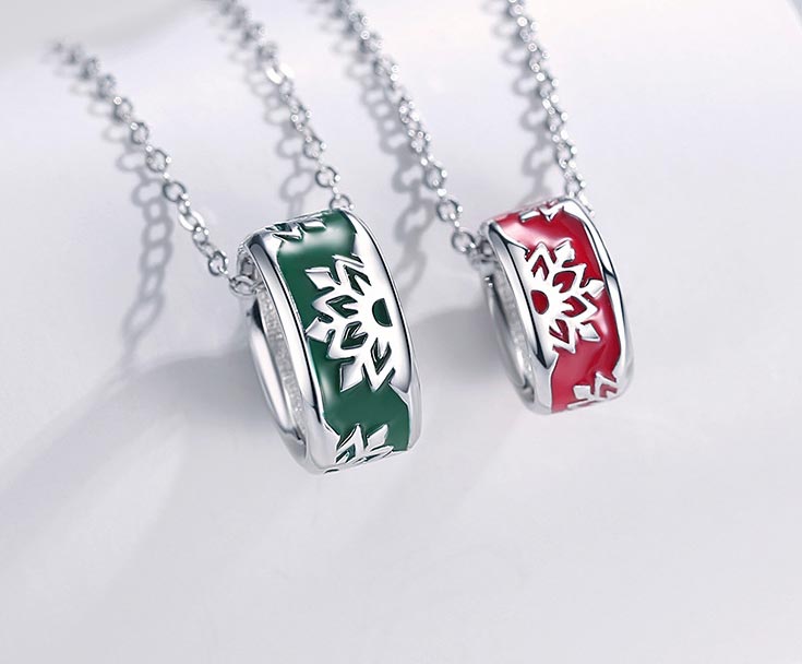 Custom Couple Necklaces Christmas Gift Set