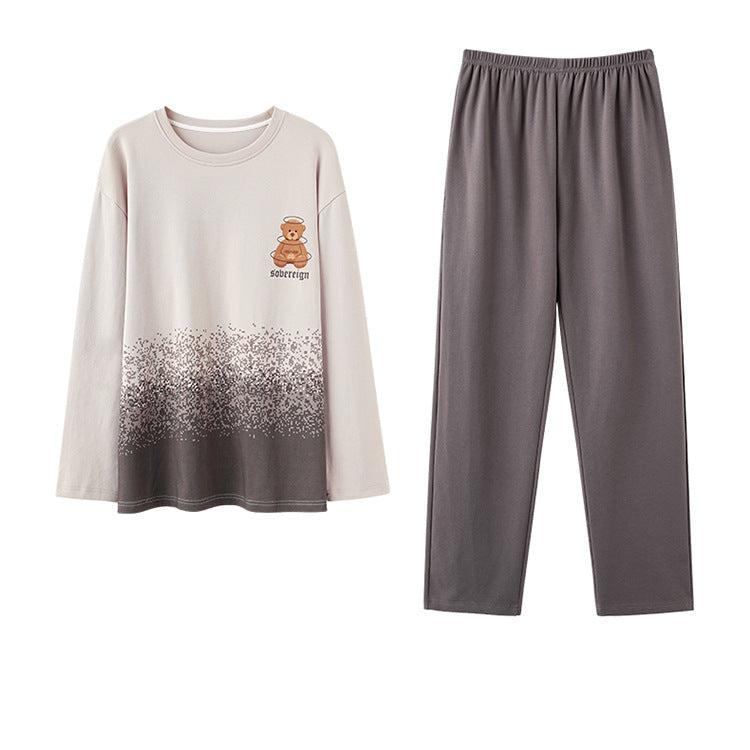 100% Cotton Bear Matching Pajamas 4-Piece Set
