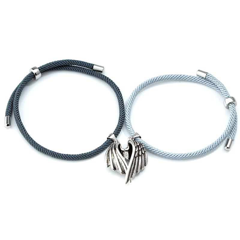 Angel Wings Couple Bracelets Set for 2