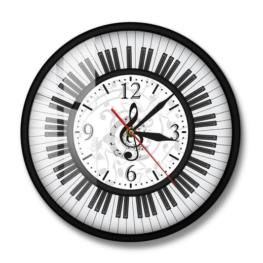 Wall Deco Clock Gift for Piano Teacher