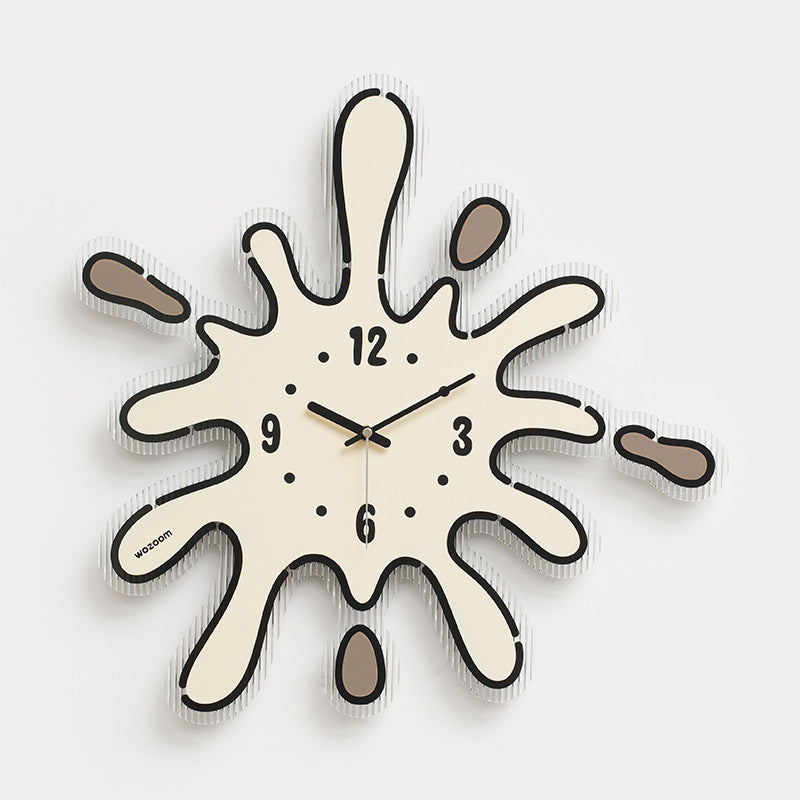 Odd Shaped Analog Silent Wall Clock