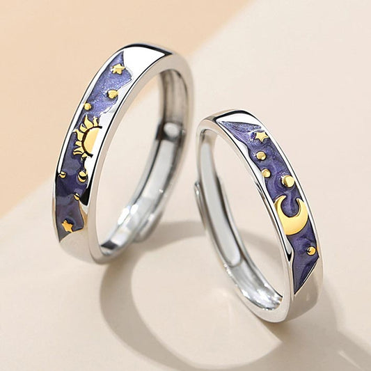 Sun and Moon Rings for Men and Women