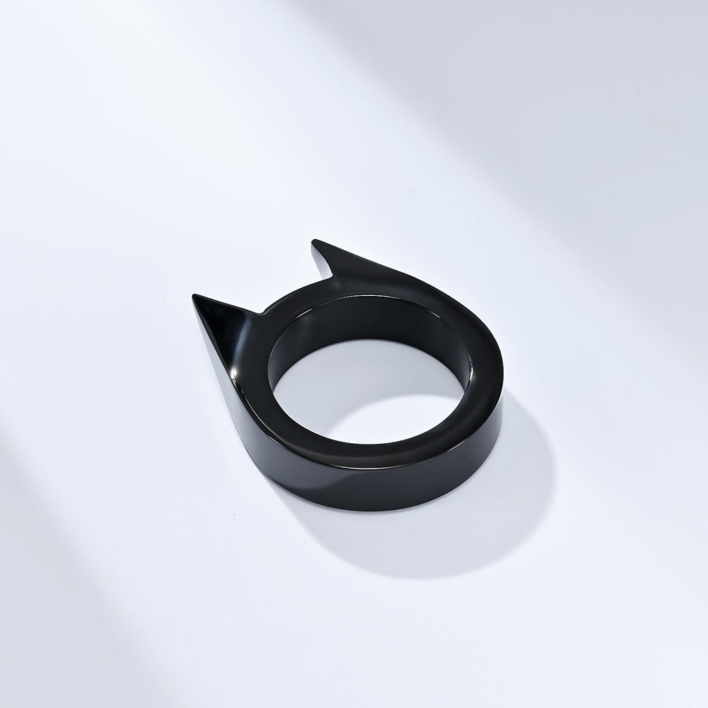 Gullei⢠Cat Ears Spiked Self Defense Ring