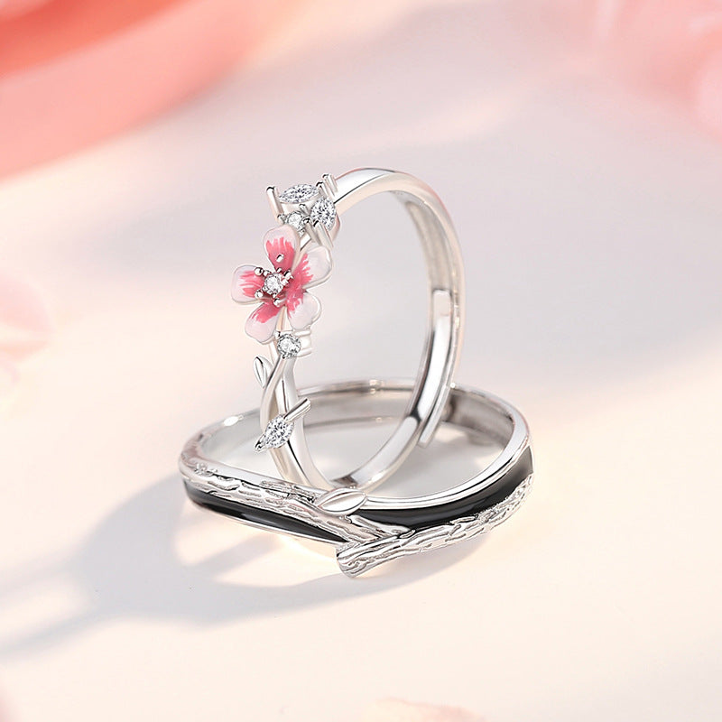 Personalized Sterling Silver & Natural Shell Promise Rings