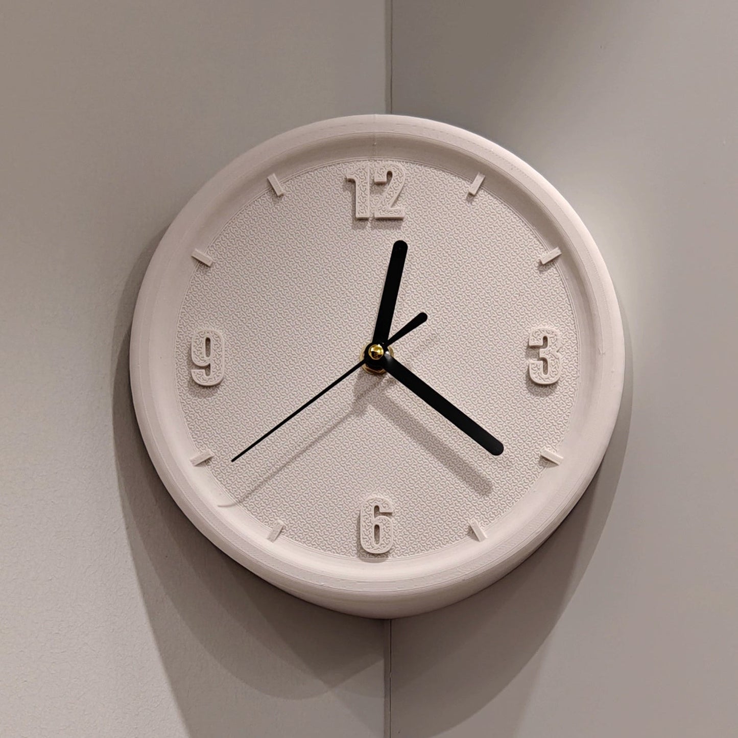 Minimalistic Nordic Analog Silent Wall Corner Clock