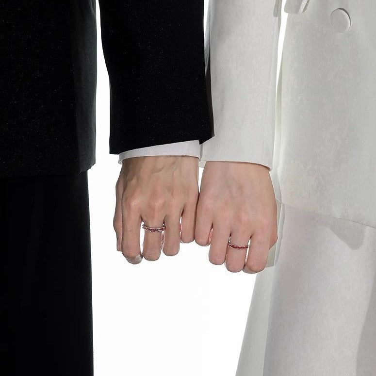 Engraved Couple Marriage Rings Matching Set