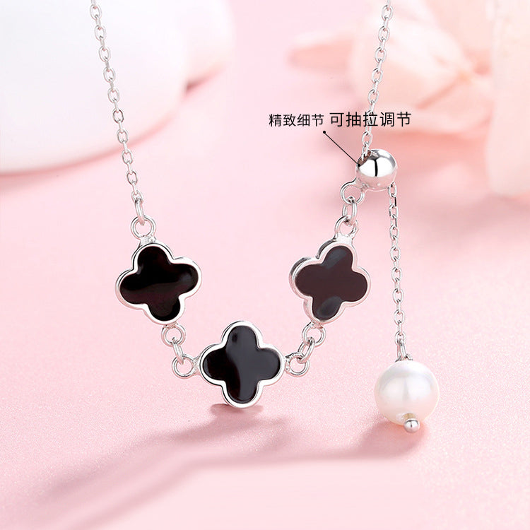 Four Leaf Clover Dainty Necklace for Her