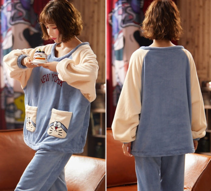 Matching Winter Pajamas Sleepwear Set for Couples