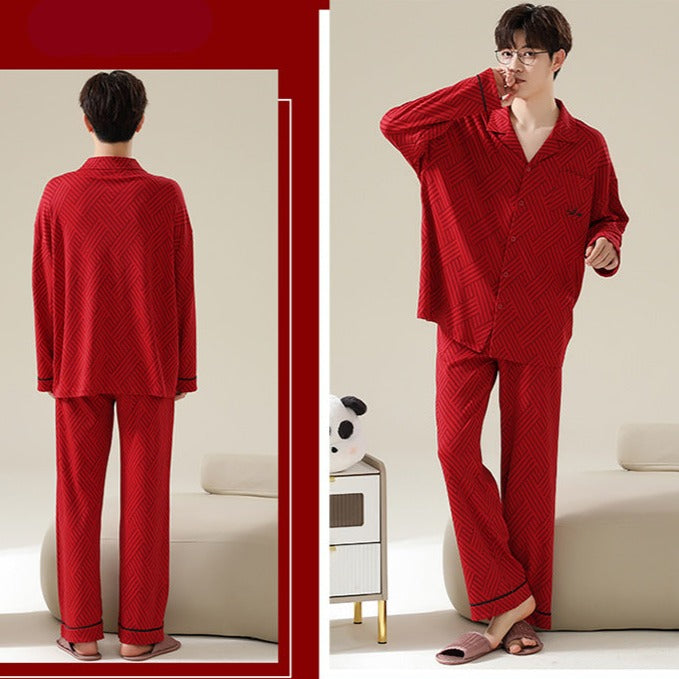 Matching Couples Wedding Nightwear Pyjamas 100% Cotton