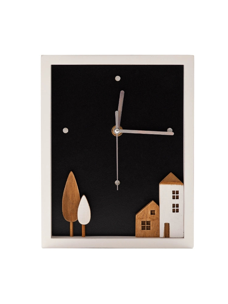 Decorative Wooden Wall and Table Clock