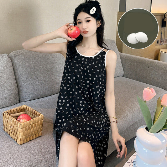 Sleeveless Padded Bra Nightwear 100% Polyester