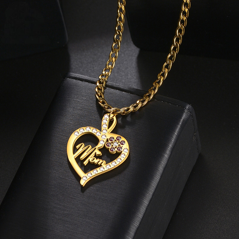 Diamond Heart Personal Name Necklace