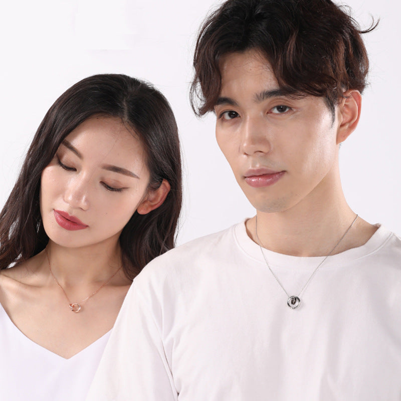 Amour Matching Relationship Necklaces for Couples