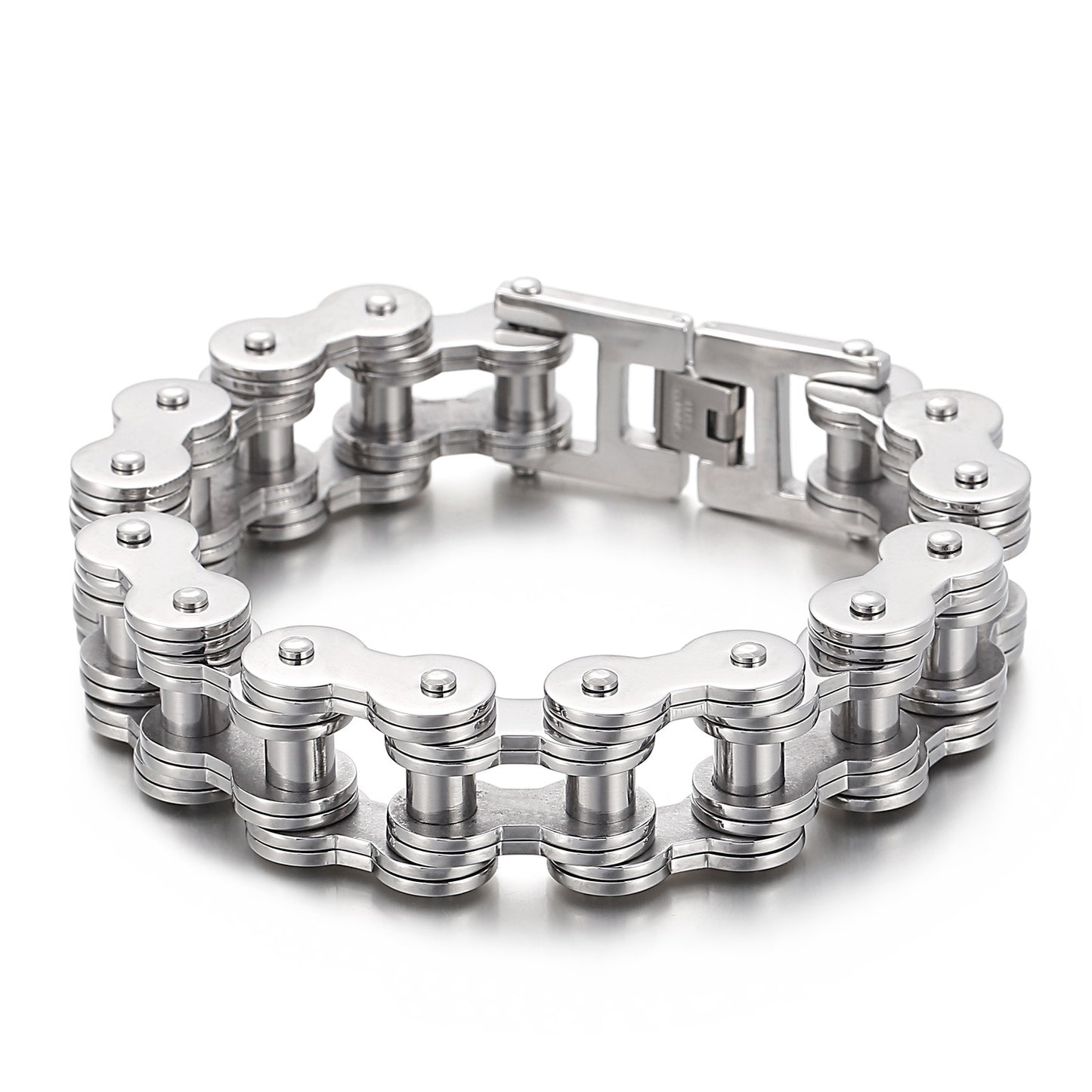 Custom Hiphop Bike Chain Mens Bracelet 22cm