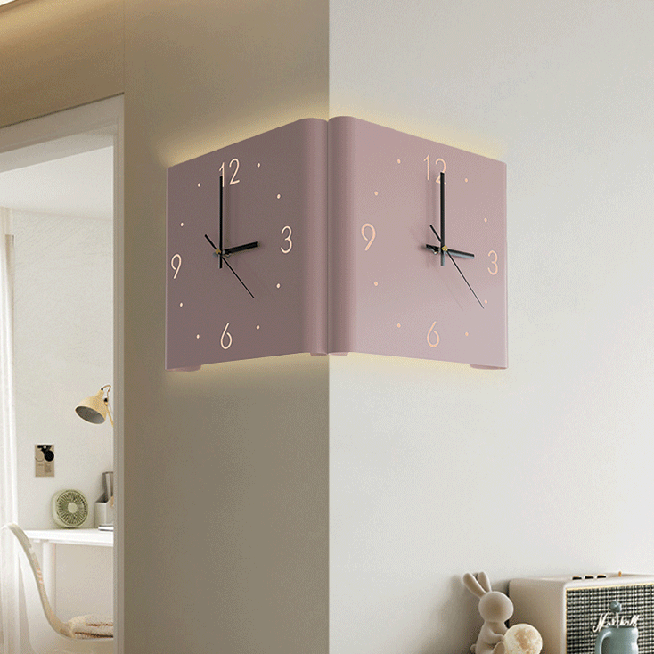 Two Sided Modern Style Led Wall Deco Clock