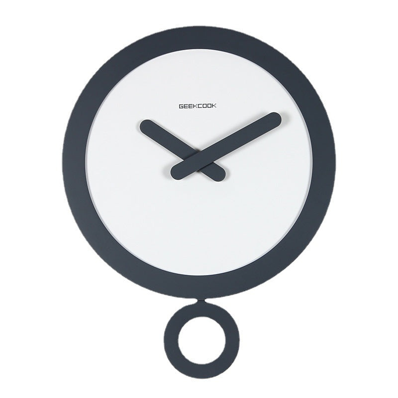 Modern Minimalist Pendulum Silent Wall Clock (13.8")