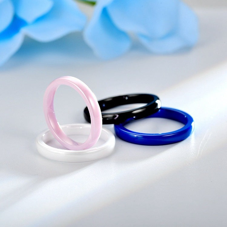 Cute Ceramic Anti Allergic Ring Gift for Her