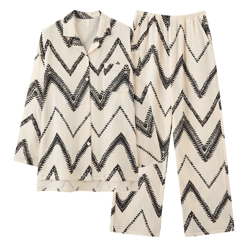 Modern Cozy Couples Pajamas Set - 100% A-Grade Cotton