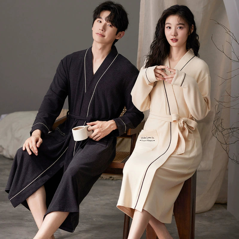 Minimalist Bathrobe Set 100% Premium Polyester