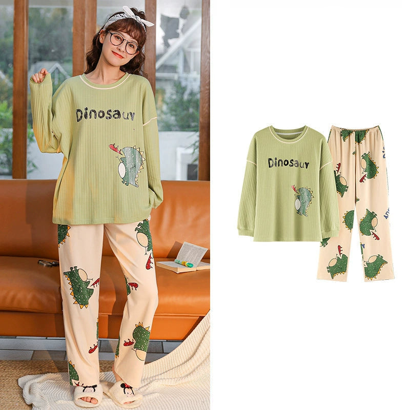 Gullei™ Dinosaur Pattern Pullover Pajamas Pure Cotton