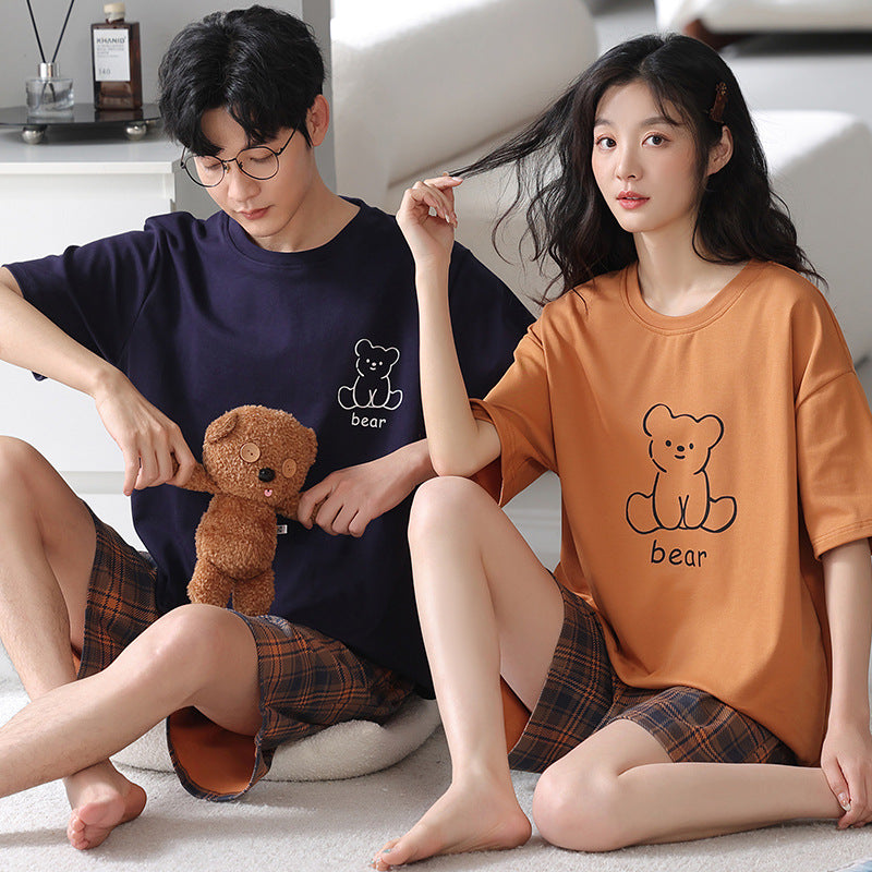 Matching Bear Pajamas Nightwear for Couples